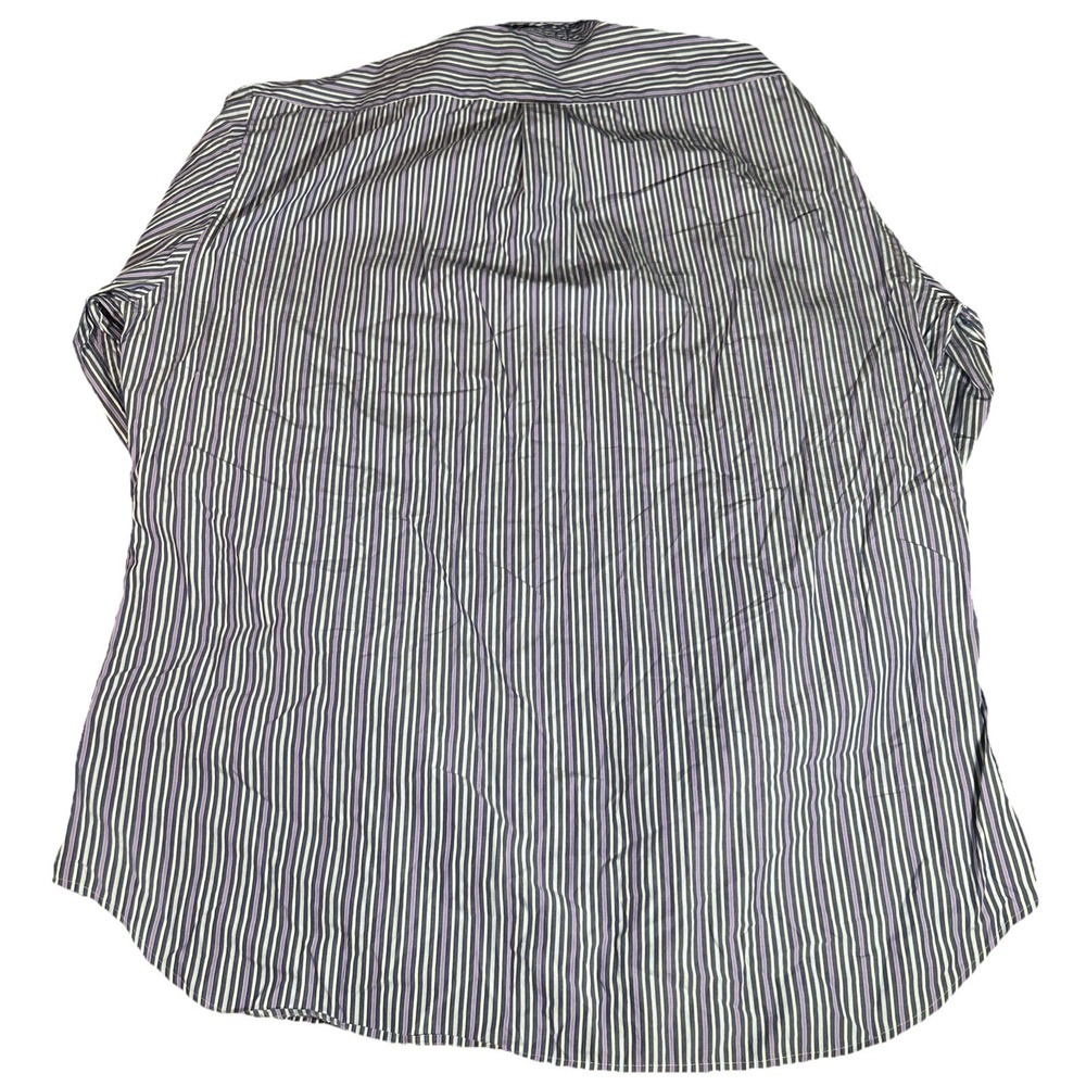 Peter Millar Shirt Men's XL Purple & Blue Striped Long Sleeve Button Down Casual - Picture 3 of 5